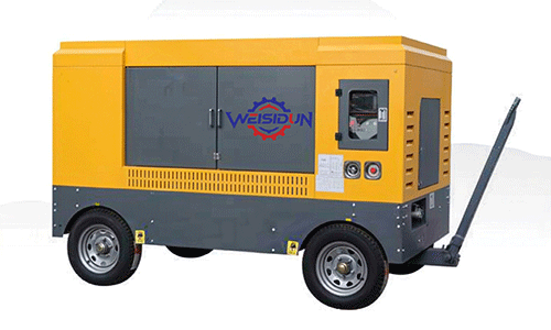 Two-rotor Diesel Screw Compressor