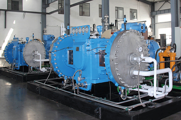 Blue diaphragm compressor assembly by WEISIDUN