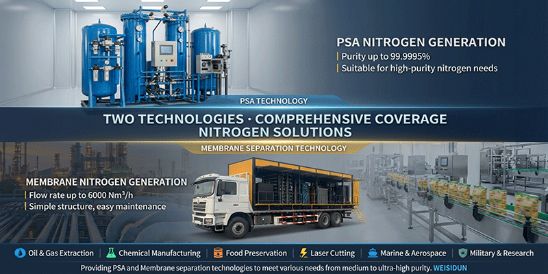 PSA and Membrane Nitrogen Generator