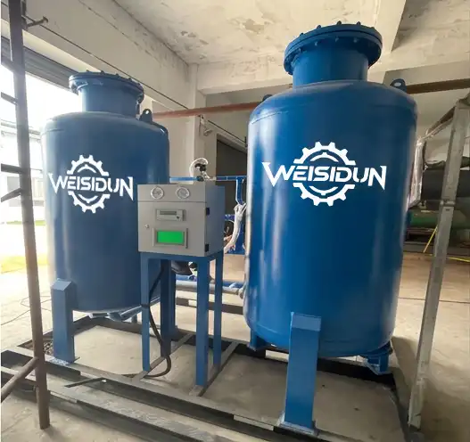 PSA nitrogen generator for laser cutting - detail view