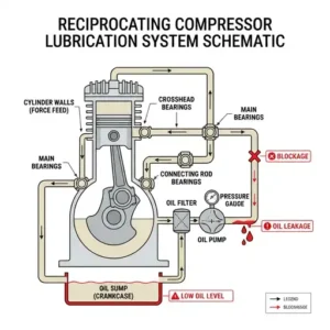 Reciprocating Compressor Low Lubricating Oil Pressure: Causes & Solutions