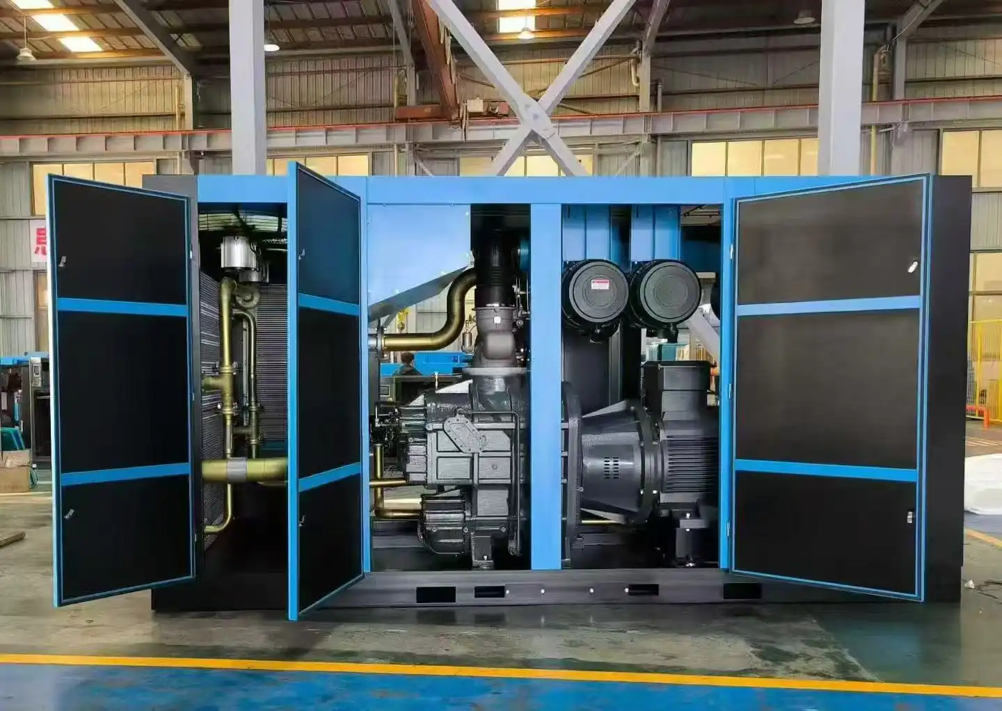 Two-Stage Compression Screw Compressor