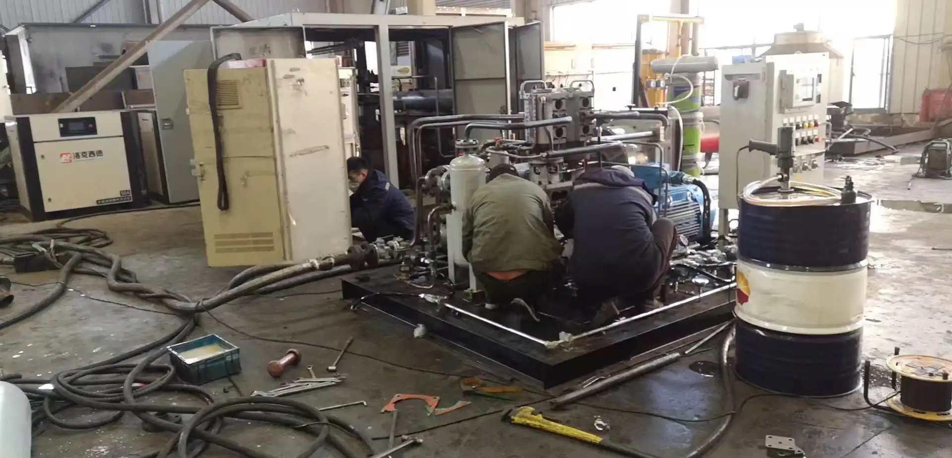 PSA nitrogen generator assembly line