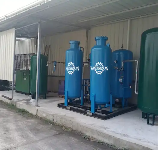PSA nitrogen generator for chemical plant - installation view